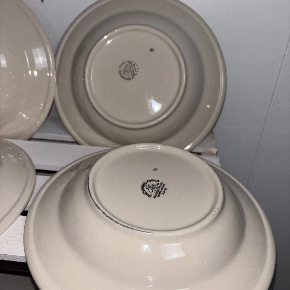 Vintage SHENANGO CHINA Salad Bowl Set Of 4 Made In USA 9